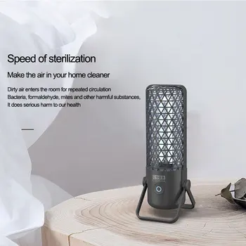 

UVC Germicidal Sterilization light Ozone Lamp bulb Ultraviolet light Fold base for disinfect bacterial kill mites Deodorizer