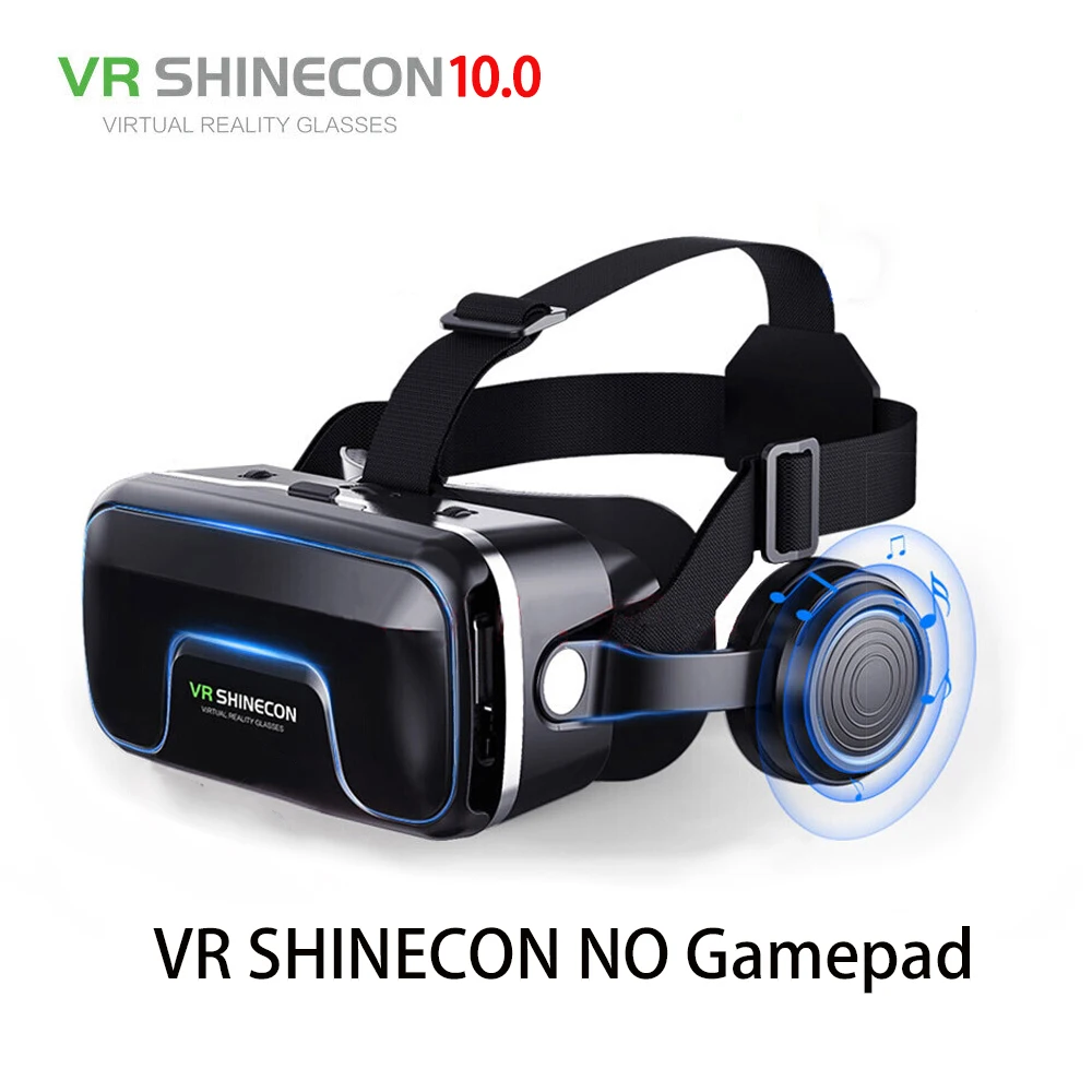 Хит! Google Cardboard VR shinecon Pro версия VR Виртуальная реальность 3D очки+ умный Bluetooth беспроводной пульт дистанционного управления геймпад - Цвет: VR No Gamepad