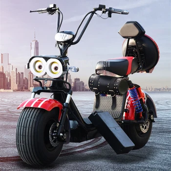 

Bluetooth Music Electric Vehicle Built-in Speaker Adult Electric Bicycle Motorcycle Scooter Shock Absorption With Seat