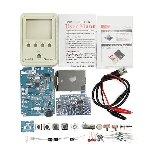 Acheter Original Tech DSO150 15001K bricolage DSO SHELL bricolage numérique Oscilloscope Kit non assemblé avec boîtier