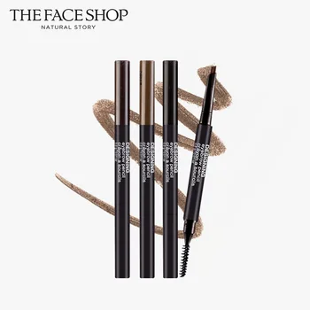 

THE FACE SHOP Designing Eyebrow Pencil 6 Colors Tip Eyebrow Tattoo Pencil Cosmetic Long Lasting Natural Dark Korea Cosmetic 1pcs