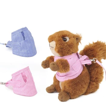 

Small Pet Traction Rope Little Pet Dog Collar Harness Leash Vest 2 In 1 Multipurpose Traction Rope