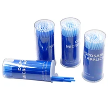 Лидер продаж 100 шт./кор. зубная микро-щетка одноразовые материалы зуб Аппликаторы палочки гигиена полости рта уход за зубами