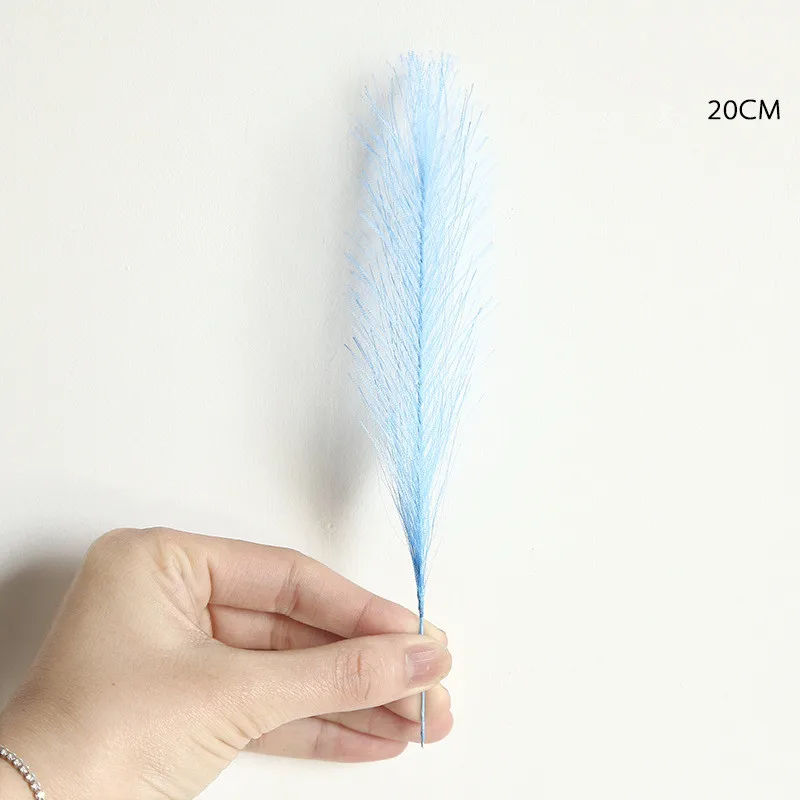 DY000239-blue 50 шт./лот, искусственные цветы Феникс, украшение дома, свадебный букет, искусственный цветок - Цвет: DY000239-blue