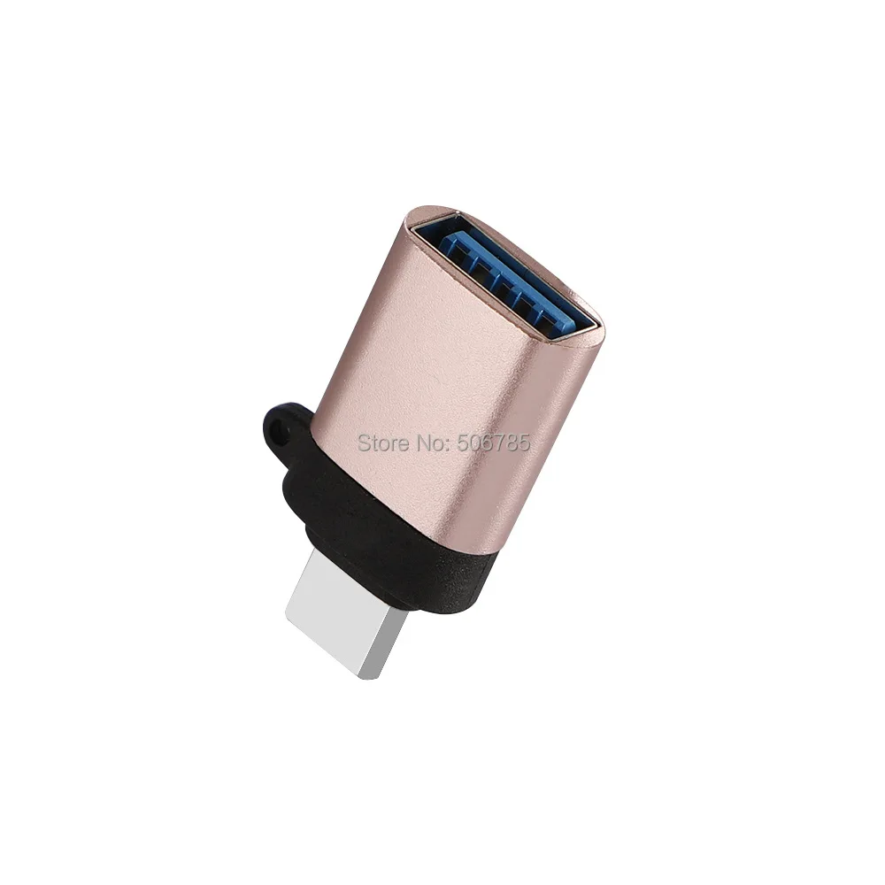 100 шт./лот адаптер типа OTG-C USB C штекер для USB3.0 OTG адаптер для зарядки и синхронизации данных тип-c конвертер
