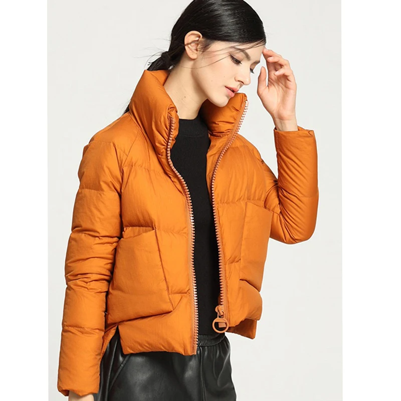 Зимняя парка, Женская куртка, женское однотонное пальто, пуховик из хлопка, осень размера плюс, женская теплая плотная одежда, верхняя одежда, стеганая осенняя