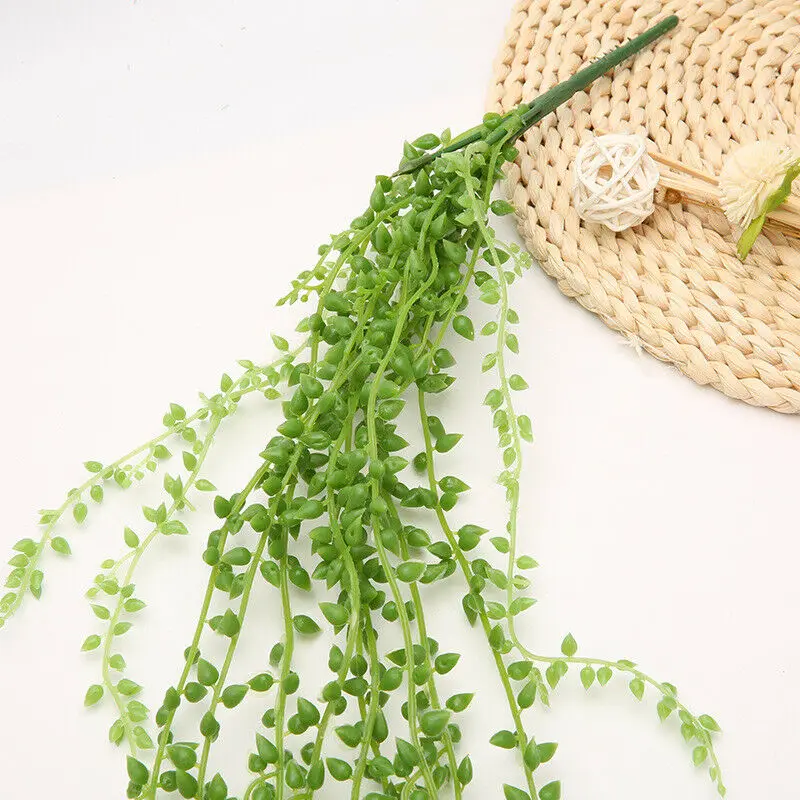 

Wall Window Long Vines Decor Simulation 2 Pcs Artificial Hanging Vine Leaf Succulent Plants Accessories