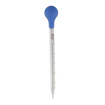 

10ml Rubber Head Glass Dropper Glass Pipette Laboratory Dropper Pipet With Scale Useful Lab Tool