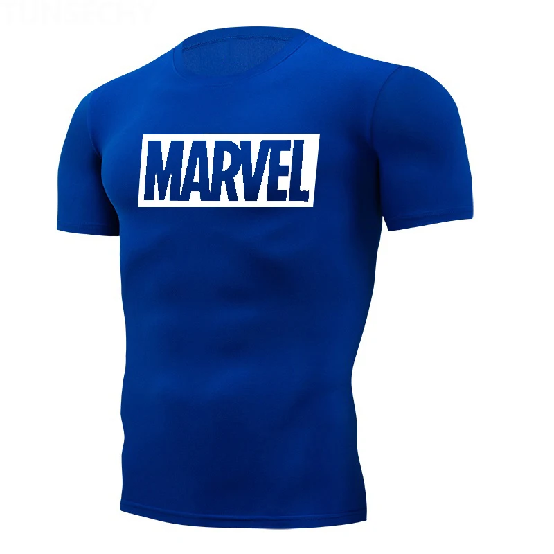 Новая модная спортивная рубашка для мужчин, рубашки для бега, Спортивная футболка для мужчин, утягивающие футболки, мужские футболки для фитнеса, тренажерного зала, футболки для мышц, S-4XL