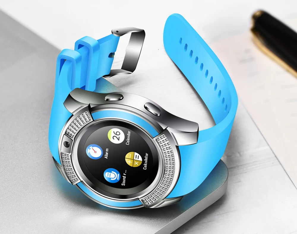 V8 Smartwatch Смарт-часы Bluetooth перчатки для сенсорного экрана часы с камерой/слотом для sim-карты Смарт-часы водонепроницаемые умные спортивные