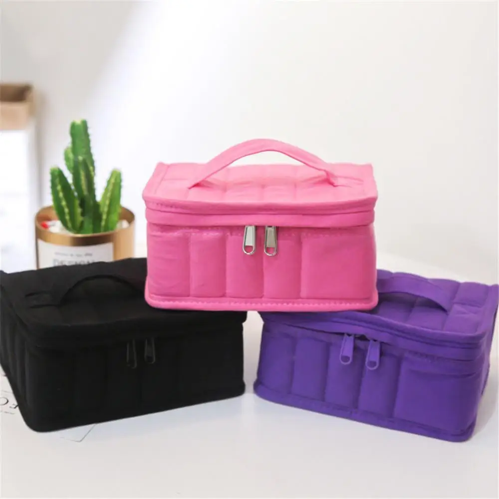 

Carrying Case Holder Perfume Oil Portable Travel Storage Box Aromatherapy 17-grid Essential Oil Storage Bag Storage Box