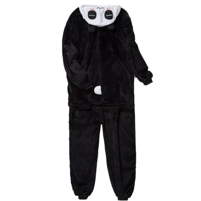 HKSNG Winter Kungfu Panda Onesies Pajamas Flannel Cartoon Animal Halloween Adult Women Costume Sleepwear Kigurumi