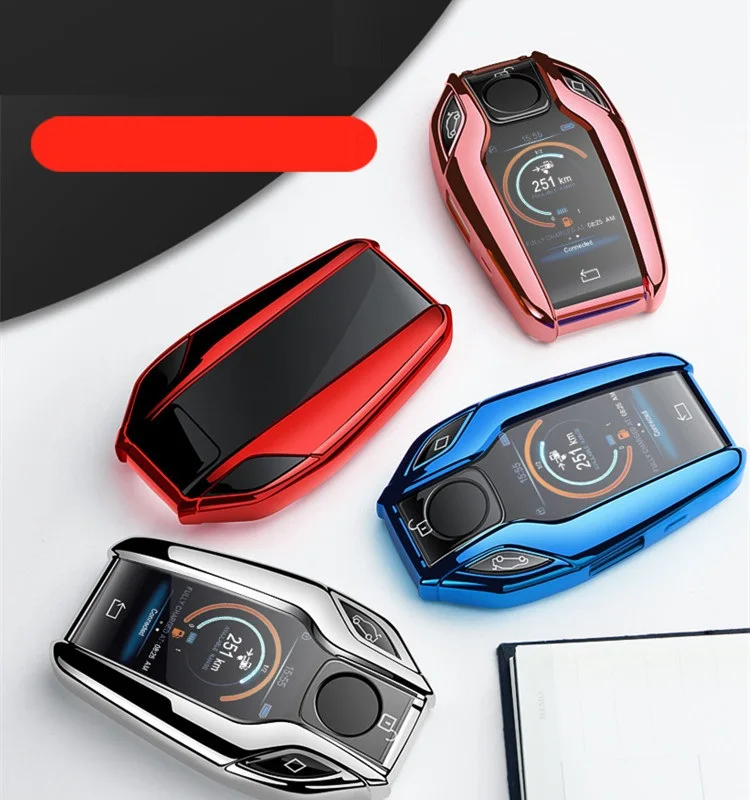 Key Case Key Case Cover Car Key Shell Flip Key Fob Shell Car Key Blocker Car Key Shielding Box Faraday Key Fob Protector TPU Car Fully Key Case LED Display Key Cover Case For BMW 5 7 series G11 G12 G30 G31 G32 i8 I12 I15 G01 X3 G02 X4 G05 X5 G07 X7