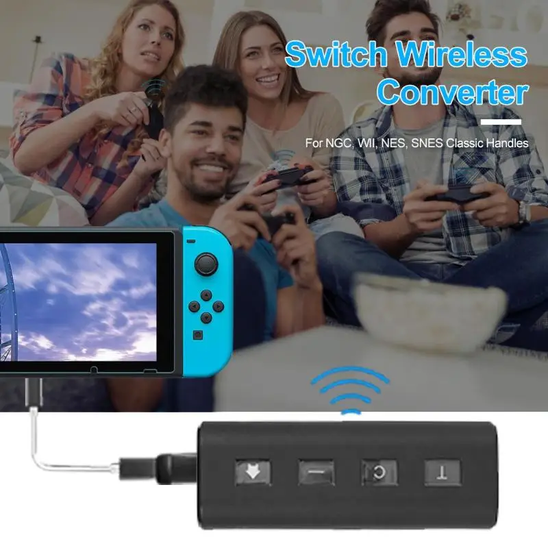 DC 5V Bluetooth адаптер для NGC WII NES SNES Классическая Ручка переключателя PC NS кабель передачи данных Рабочая частота 2402-2480 МГц
