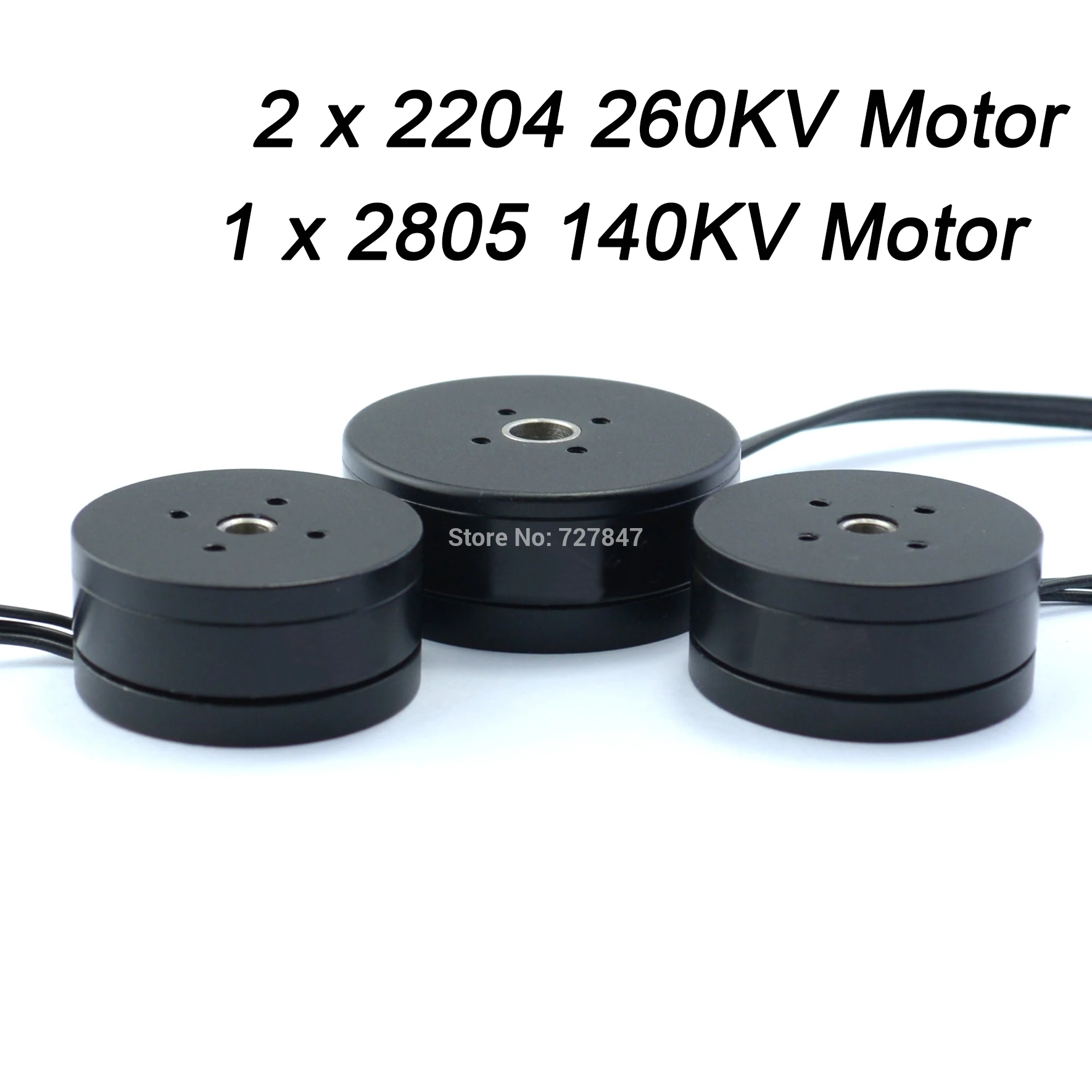 

2 x 2204 260kv Motor + 1 x 2805 140kv Brushless Gimbal Motor for 3 Axis Brushless Gimbal