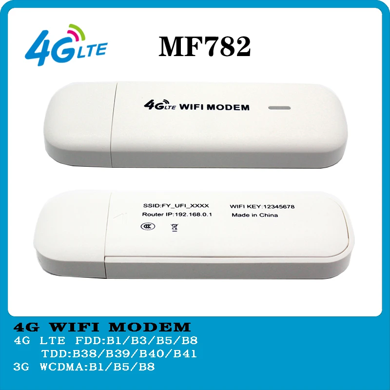 Zte 4G Modem Mf782 Oem E8372 4G Dongle  4G Usb Wifi Modem Usb Dongle Modem 4G Wifi Sim Card Pk HuaweiE8372 4g router