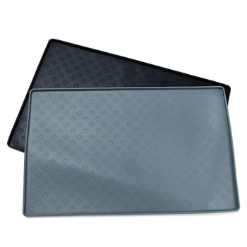 

Promotion! Silicone Pet Feeding Mat - Waterproof, Splash Proof Placemat Raised Edges - Lightweight Easy to Clean - Anti-Skid, Sa