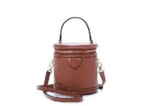Кожаная Ретро круглая маленькая сумка "бокс" Маленькая модная ручная диагональная женская сумка-мешок - Цвет: Brown