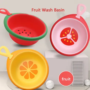 

Fruit Baby Wash Basin Silicon Material New Born Mini Washbasin Baby Bath Tools Watermelon Kiwifruit Tomato Coconut Orange