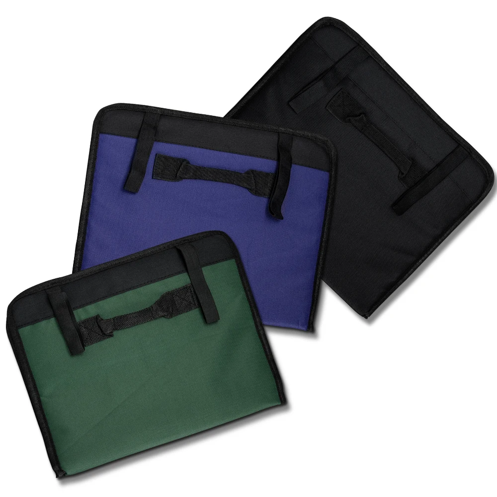 Durable Oxford Cloth Chef Knife Bag Roll Carry Case Kitchen Cooking Portable Storage 22 Pockets Black Blue Green | Дом и сад