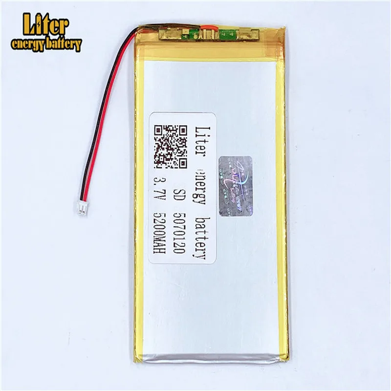1,5 мм 2pin разъем 5070120 3,7 в 5200 мАч; lipo, аккумуляторы аккумуляторные рекреационные машины power bank