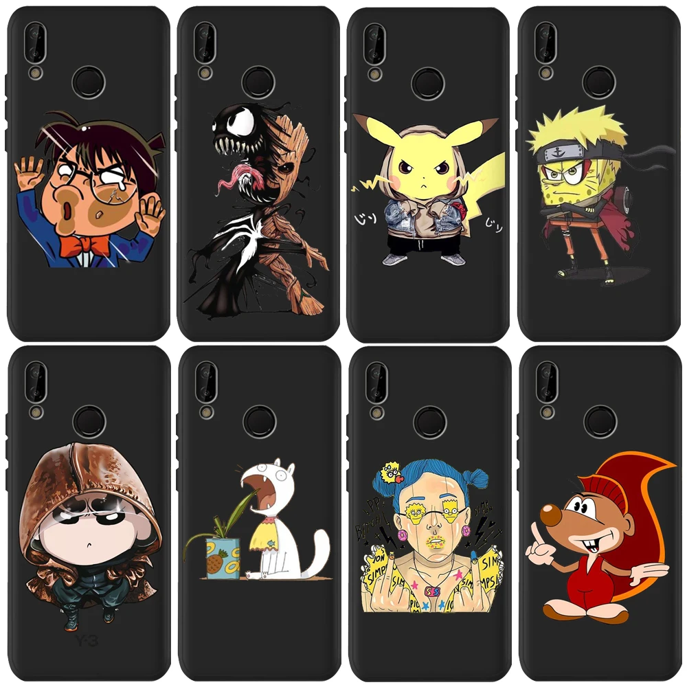 Красочный Кот DC для Huawei p20 Pro P20 Lite P30 P9 P8 P10 Honor 8X 9X 10 20i чехол Etui Funda Capa Shell Capinha с