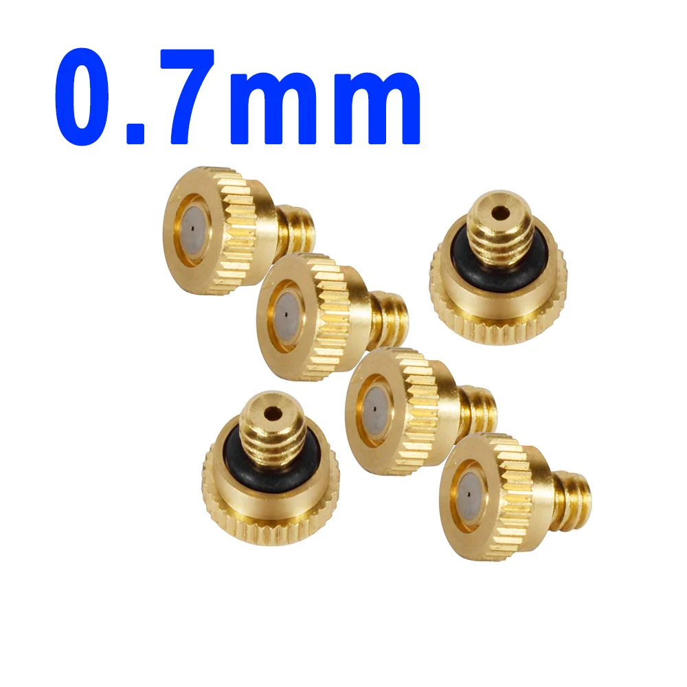 Thread 10-24UNC Brass Atomizing Lawn Mist Sprinkler Gardening Spray Nozzle misting fog nozzle Cooling Humidifying Cooling Nozzle 