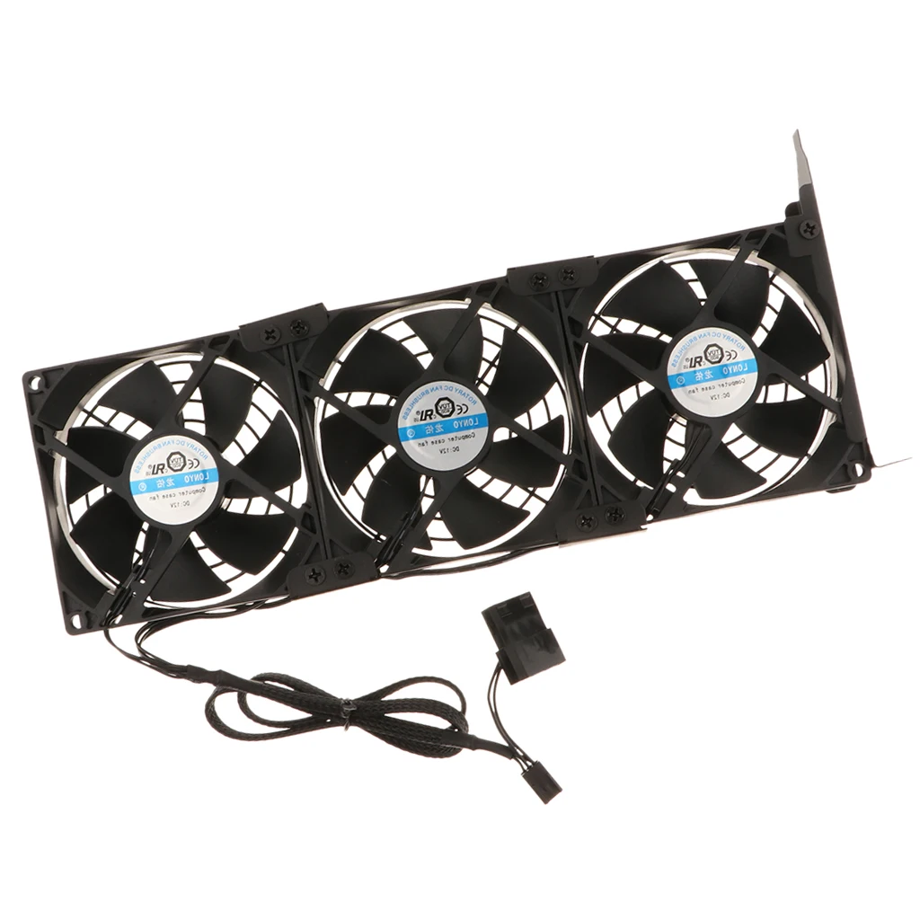 90mmTripleCoolingFan3pinIDE4PinPowerSupplyGraphicsCard
