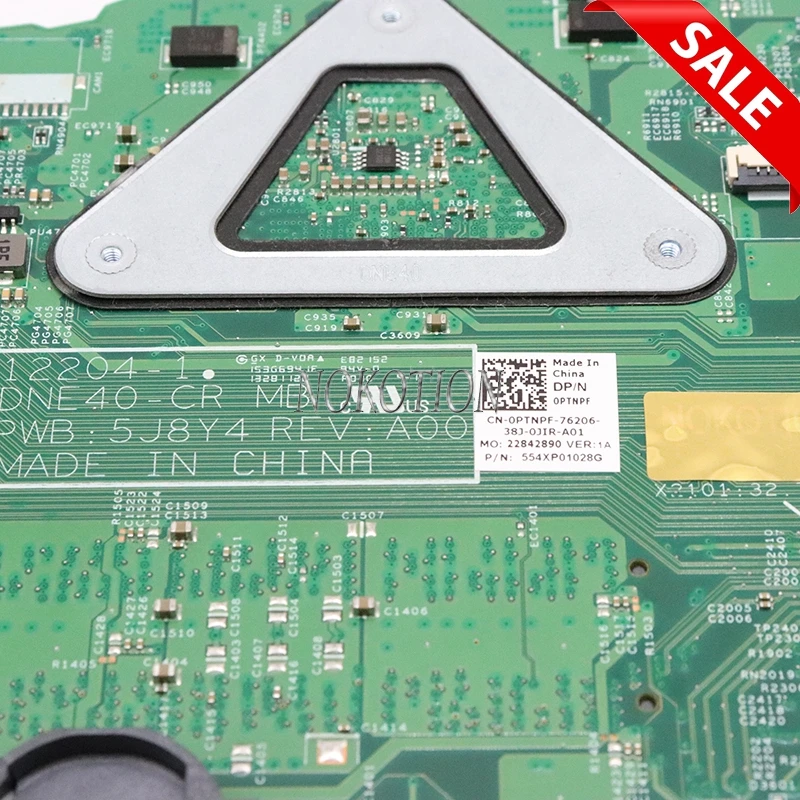 Nokotion CN-0PTNPF 0 PTNPF основная плата для DELL 3421 5421 Материнская плата ноутбука с процессором 1017u на бортовой плате