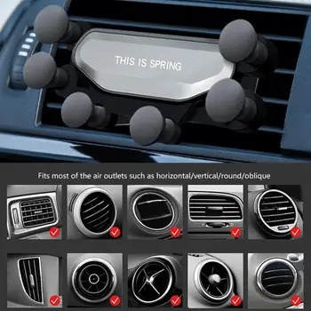 

Gravity Vehicle Mobile Phone Rack Seven Point Support Deformation Support Button Outlet Support Creative Car Navigation Frame