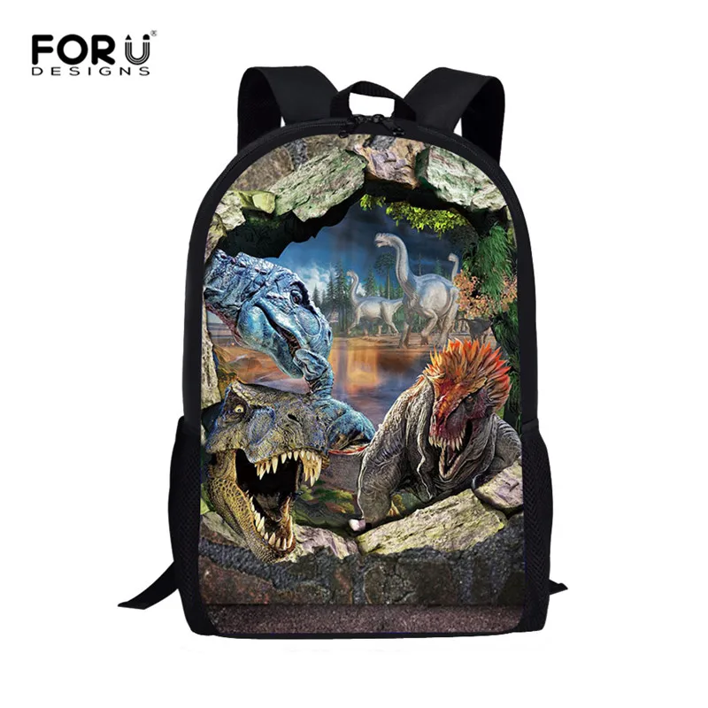 FORUDESIGNS/с рисунком динозавра из мультфильма, школьный рюкзак для девочек, детские школьные рюкзаки 3 шт./компл. детские школьные сумки ортопедический рюкзак для девочек школьные рюкзаки - Цвет: Z5084C