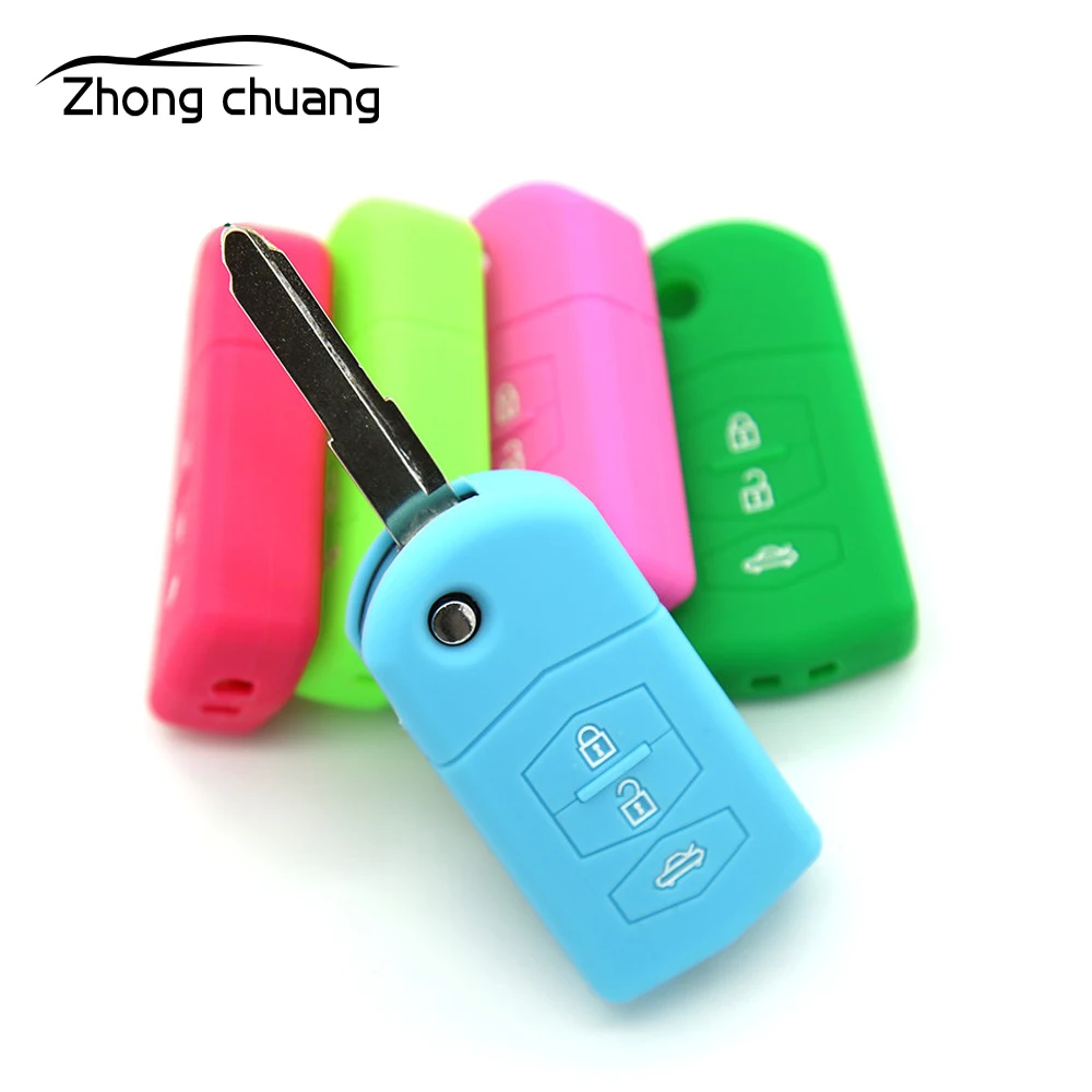

New product key set for Mazda 6 Core Wing Angkela silicone car key set