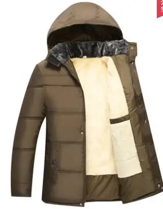 C1275 новая осенне-зимняя мужская модная утолщенная свободная утепленная куртка с хлопковой подкладкой дешевая - Цвет: khaki green