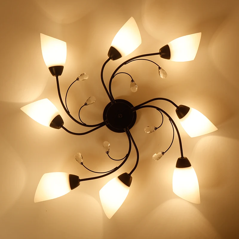 

LED ceiling lights Nordic modern for Living room bedroom study Creative simplicity ceiling lighting American cozy art hall light