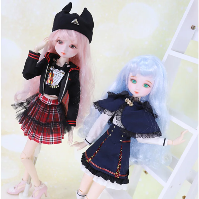 DBS кукольные наряды для 1/4 BJD молочная королева Студенческая серия механическое