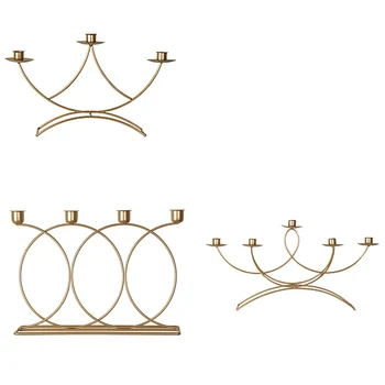

Nordic Style 3D Candlestick Metal Candle Holder Wedding Centerpiece Candelabra Dinner Home Décor