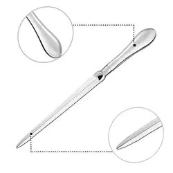 Abridor de carta, cortador de papel para notebook, 23cm, envelope de metal, a4, material de escritório, ferramenta de corte, diy
