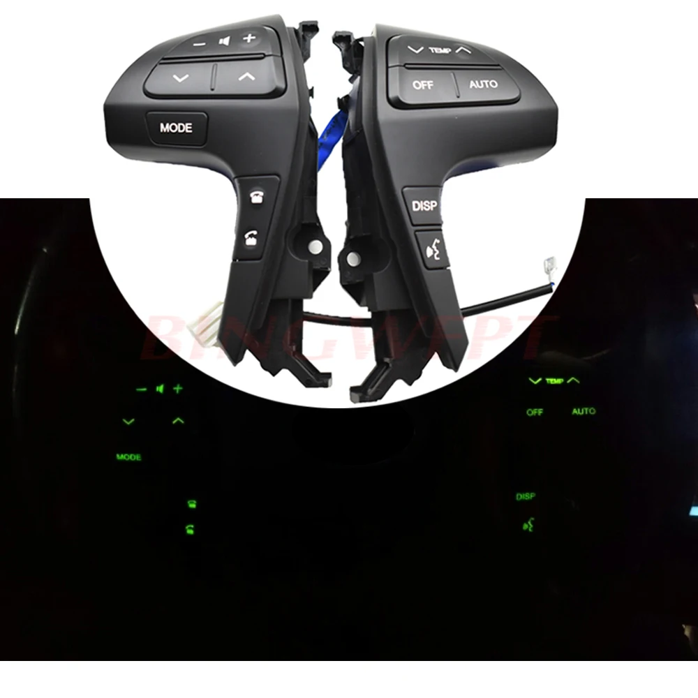 

BINGWFPT Black Auto Steering Wheel Audio Control Button Switch For TOYOTA HIGHLANDER