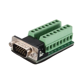 

uxcell DB15-G2 3 Row Adapter Male Terminals Board Nut Type D-Sub Connector