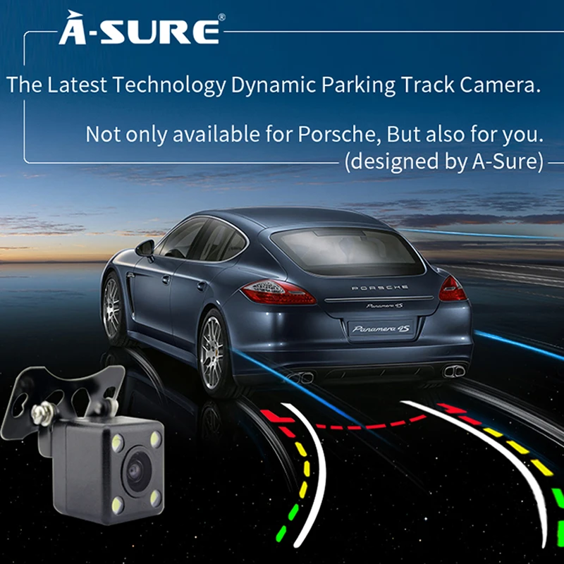 Automobile Car Camera 8LED Rear View reversing Camera English Packaging Auto Parts Auto Accessories High Definition