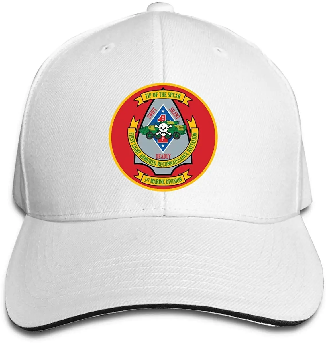 1st Light Armored Reconnaissance Battalion Adjustable Hat Baseball Cap Sandwich Cap