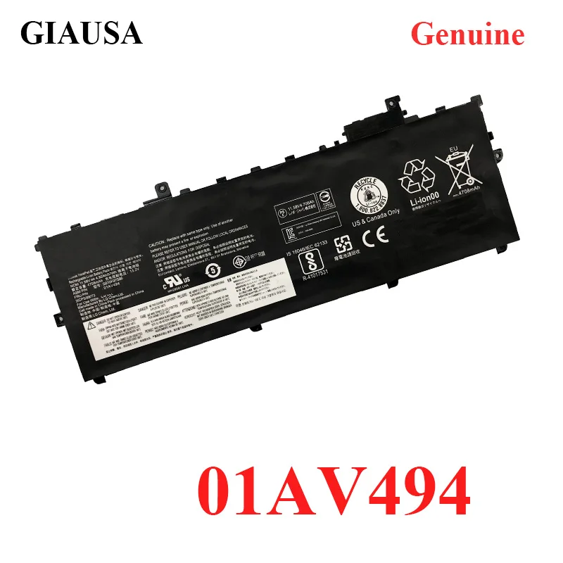 01AV494 Аккумулятор для ноутбука 01AV430 SB10K97586 Lenovo ThinkPad X1 Carbon 5th Gen 2017 6th 2018 Series 01AV429 |