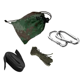 

Hiking Garden Hammock Universal Swing Attachment Patio Tree Portable Outdoor Camping Storage Bag Steel Buckle Hanging Strap Kit