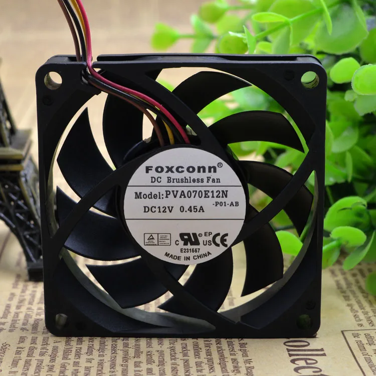 PVA070E12N 12V 0.45A 7 см 4 провода защиты электродвигателя Вентилятор охлаждения