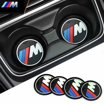 

2pcs Car Interior Water Cup Bottle Holder Anti-slip Pad Mat For bmw M Sticker X1 X3 X4 X5 X6 X7 e46 e90 f20 e60 e39 f10 f30 e28
