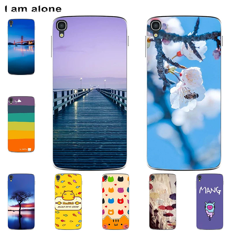Phone Cases For Alcatel Idol 3 4.7/5.5 Hard Plastic Mobile Bags Cartoon Printed Cover Free Shipping |