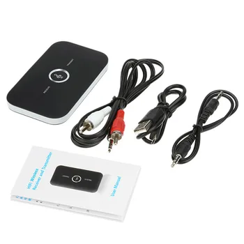 

Upgrade B6 Bluetooth 5.0 Transmitter Receiver Wireless Audio Adapter for PC TV Headphone Car 3.5mm 3.5 AUX Music Receiver Sender