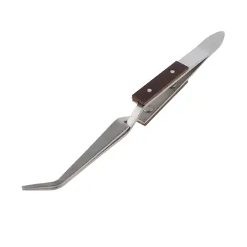 

Jewelry Tool Soldering Tweezer Straight Curved Tip Cross-locking Welding Tweezer