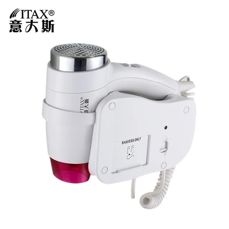 

X-7718 home/hotel ABS plastic wall mounted AC electric hair dryer unfoldable handle hair dryer