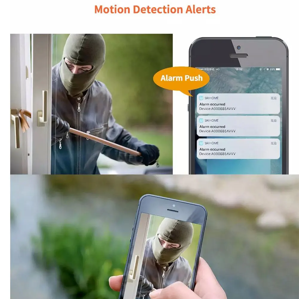 Sricam SH029 3.0MP Mini IP Camera Waterproof WIFI Camera Smart Home Night Vision Baby Monitor Mobil